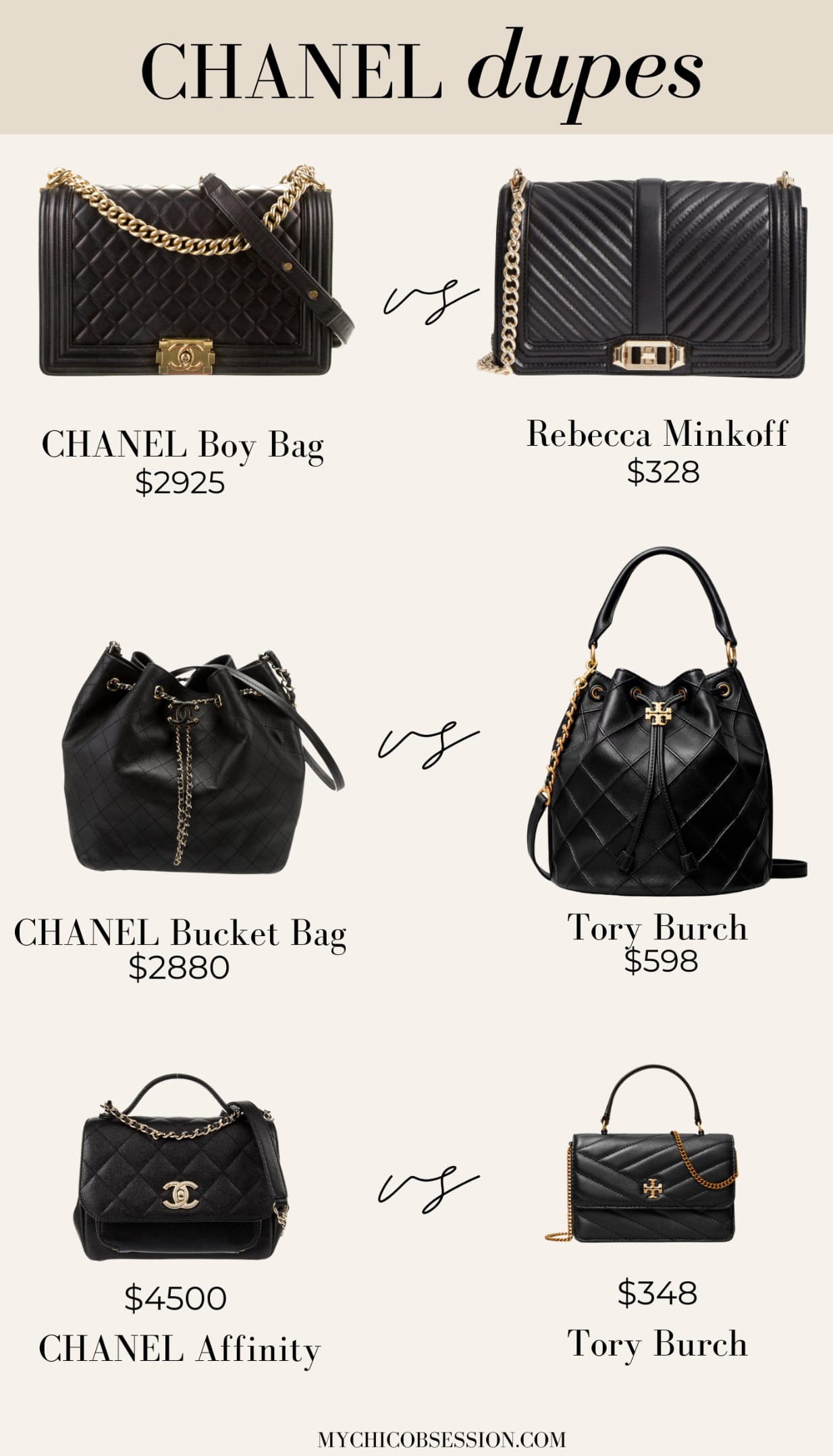 chanel dupes
