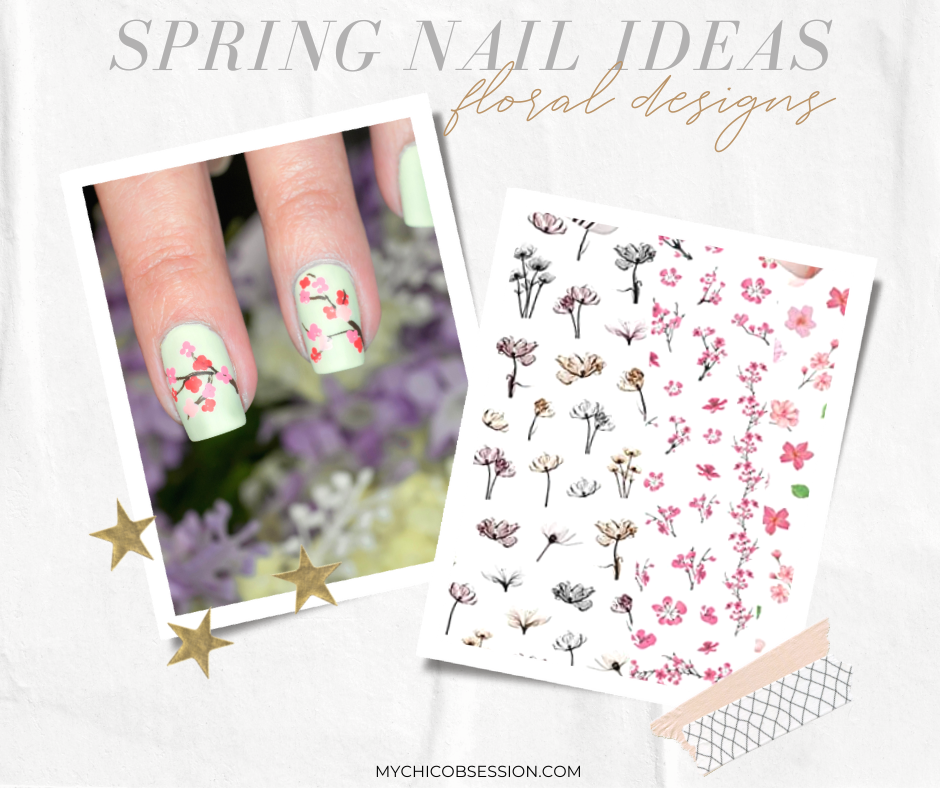 floral spring nails